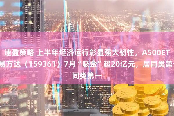 速盈策略 上半年经济运行彰显强大韧性，A500ETF易方达（159361）7月“吸金”超20亿元，居同类第一
