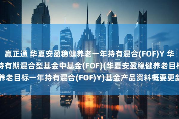 赢正通 华夏安盈稳健养老一年持有混合(FOF)Y 华夏安盈稳健养老目标一年持有期混合型基金中基金(FOF)(华夏安盈稳健养老目标一年持有混合(FOF)Y)基金产品资料概要更新(2025-07-17)