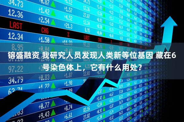镕盛融资 我研究人员发现人类新等位基因 藏在6号染色体上，它有什么用处？
